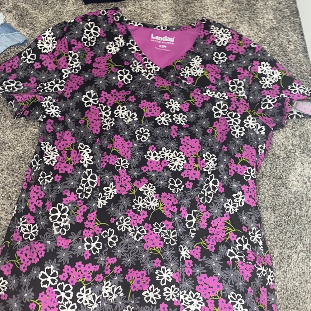Landau Scrub Top